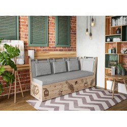 скамья прямая Роденго со спальным местом